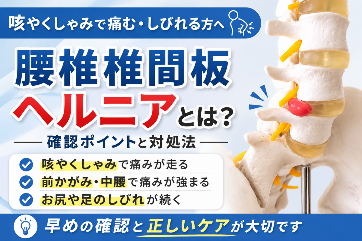 腰椎椎間板ヘルニアは手術しかない？治療院で見えてきた椎間板への誤解